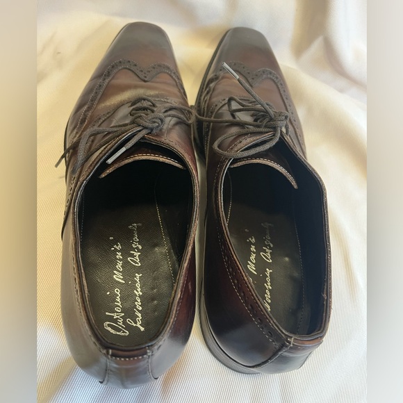 Antonio Maurizi Dark Brown  red Leather Oxfords main image 4